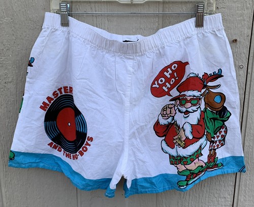 Vintage Master S And The Ho Boys Santa Reindeer Rap 90s Graphic Boxer Shorts XL - Picture 11 of 24