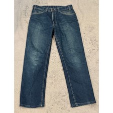Vintage Levis For Men With A Skosh More Room Jeans Blue 32x34 Made in USA 80s