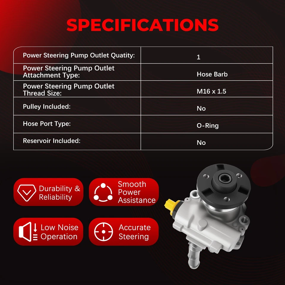Bomba de dirección asistida 21-110 para BMW 135is 135i X1 335i 335is 335xi 3,0 L 2007-2013 Foto 4 de 4