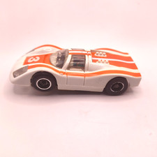 Tyco Pro Porsche white orange 3 running Brass Pan chassis Vintage
