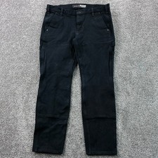 Carhartt Double Knee Pants Womens 12 Black Carpenter Duck Canvas Utility