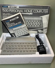 Timex Sinclair 1500  Personal Computer Box w Manual Power Cord AV Cable Untested