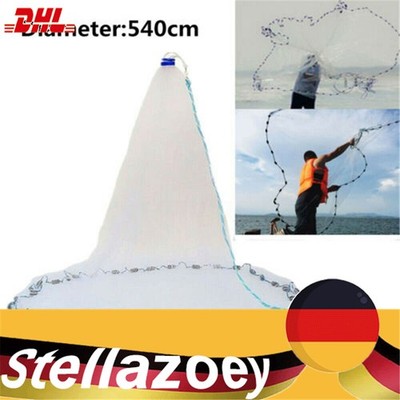 Durchmesser 5.4m Wurfnetz Fischernetz Fisch netz Fishing Net