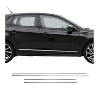 SeitentüRleiste TüRleisten TüRschutzleisten FüR Vw Polo 2017-2021 Edelstahl 4X