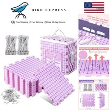 Knitting Blocking Mats & Pins Set 12x12 in Th...
