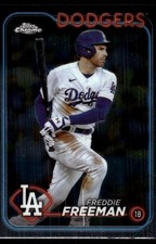 Freddie Freeman 2024 Topps Chrome #4 Dodgers MLB READ FREE SHIPPING AutographDen