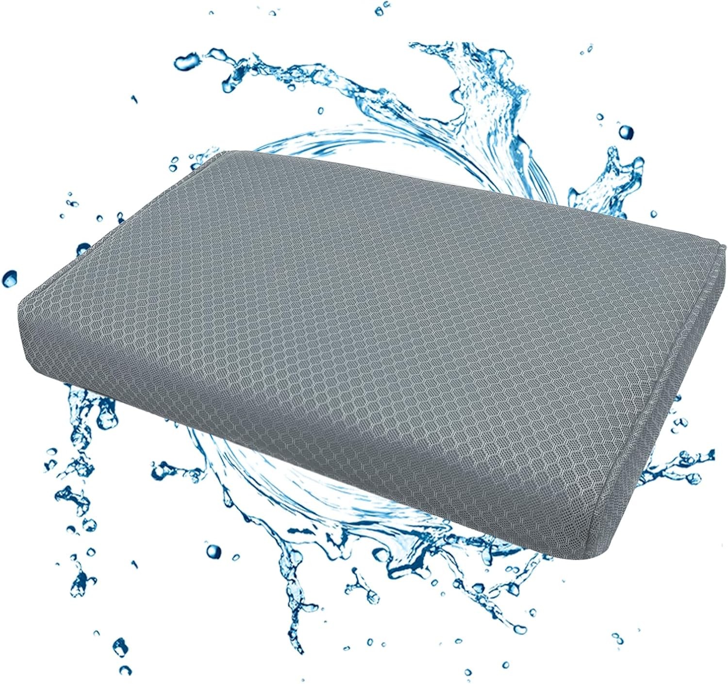 Shower Seat Cushion, Chair Cushion for Transfer Benches in Gray, Gray 