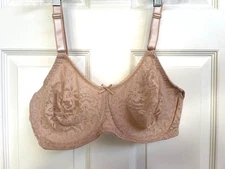 Bali Bra 40C LACE N SMOOTH Supportive STRETCH UW Comfort U Back 3432