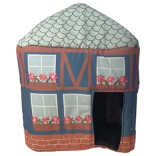 Plush Mouse & House Fabric Dollhouse Playset with 2 Stuffed Animal Figures