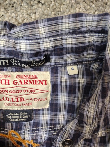 Scotch & Soda Men's Pearl Snap Shirt Mens XL RARE The Last Gentle Man M.C. NY - Picture 10 of 19