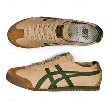 Onitsuka Tiger MEXICO 66 Beige Grass Green Unisex Low Top Sneakers 1183C102-250