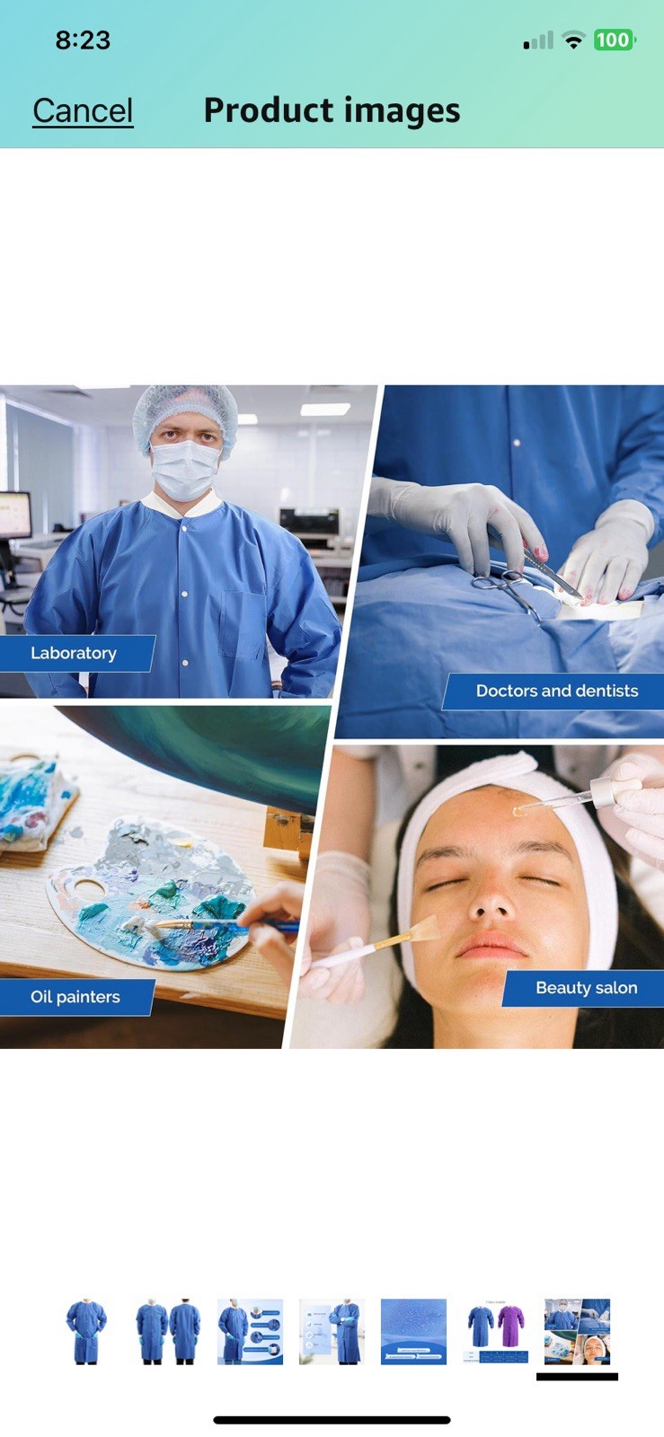 Kimtech Lab Coats A8 Certified Knit Cuffs 10034 Case of 25 Blue 2XL