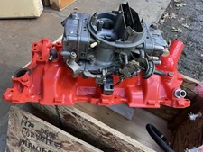 Vtg Holley 4 Barrel 64681 Hot Rod Carburetor Gm Chevy Manifold Rebuilt 3965577