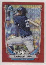2014 Bowman Draft Top Prospects Chrome Red Wave Refractor /25 Mason Williams