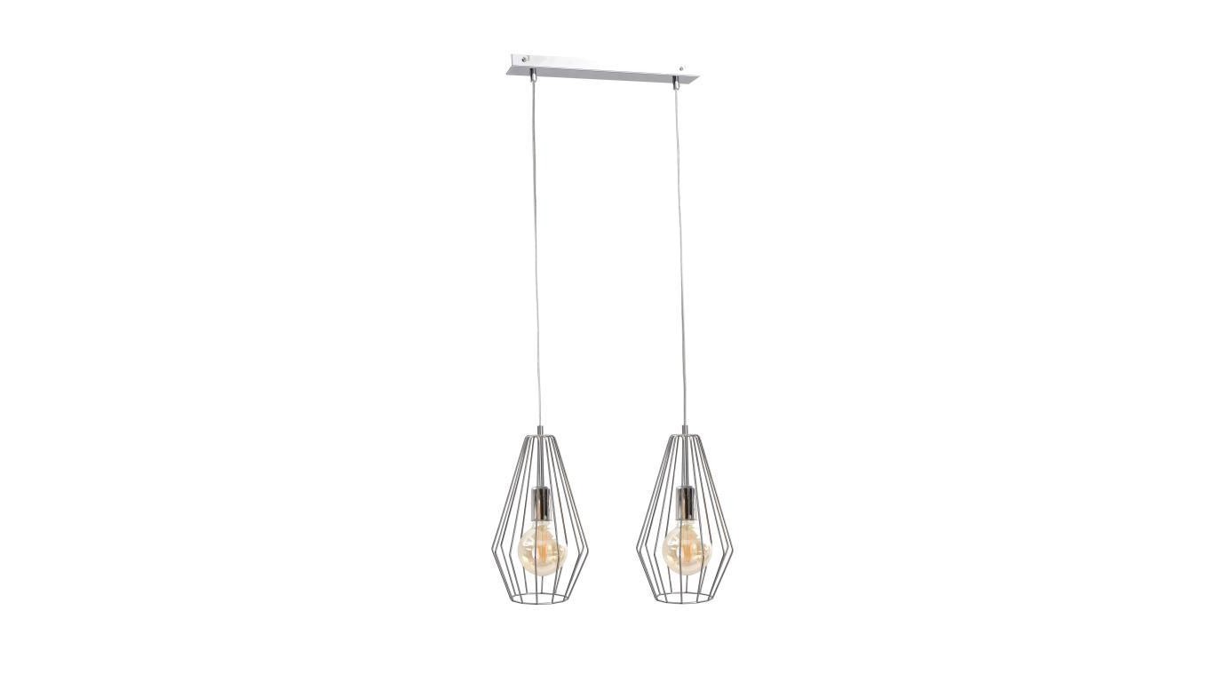 Loft Pendant Light 2xE27 LEX SILVER 667