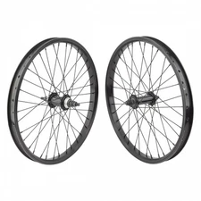 SE Bikes 20in Ripper Wheel Set | Alloy Rims, Loose Ball Bearings, Black Finish