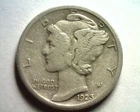 1923-S MERCURY DIME VERY FINE+VF+NICE ORIGINAL COIN BOBS COINS FAST SHIPMENT