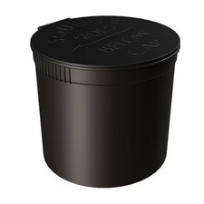 90 Dram Black Pop Top Bottle - BPA Free, Smell Proof Containers 60 case