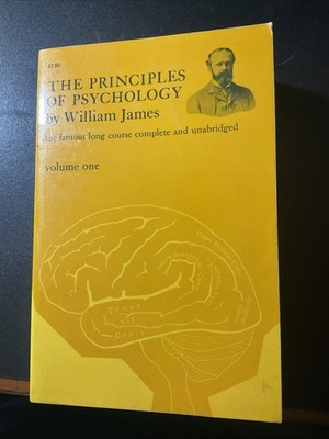 The Priciples Of Psychology By William James Volume One PB Book Dover / B2484