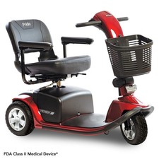 Pride Mobility Victory 9, 3-Wheel Candy Apple Red w/Standard seat NEW