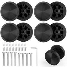 8Pcs Luggage Wheels Replacement Kit,360 Spinner Suitcase Wheels,60Mm Rubber Cast