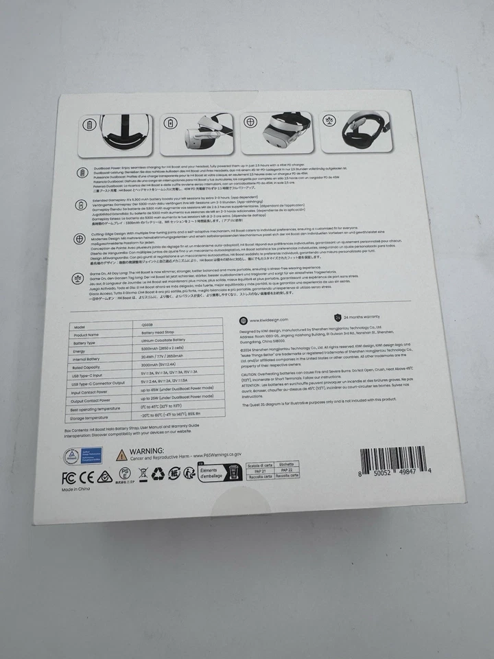 Correa de cabeza KIWI design H4 Boost Comfort para Meta/Oculus Quest 3/Quest 3s Foto 2 de 4