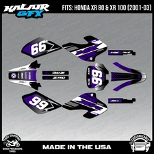 Graphics Kit for HONDA XR80 XR100 (2001-2003) Turbo Series - Purple