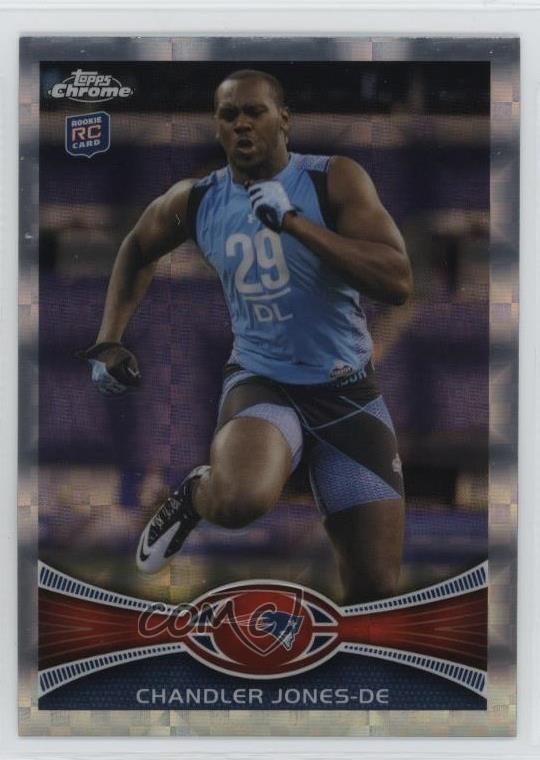 2012 Topps Chrome Retail X-Fractor Chandler Jones #140 t2b