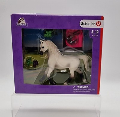Schleich 41447 - Horse Club - Pferd weiß - Araberstute mit Decke - Araber Stute