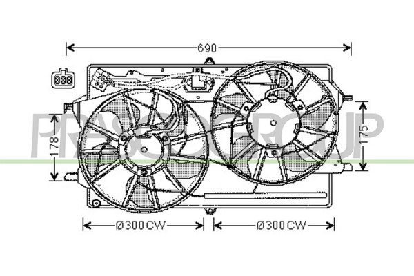 Prasco LüFter MotorküHlung Passend FüR Ford Focus DAW DBW 1.6 16V 1.4 DFW-image