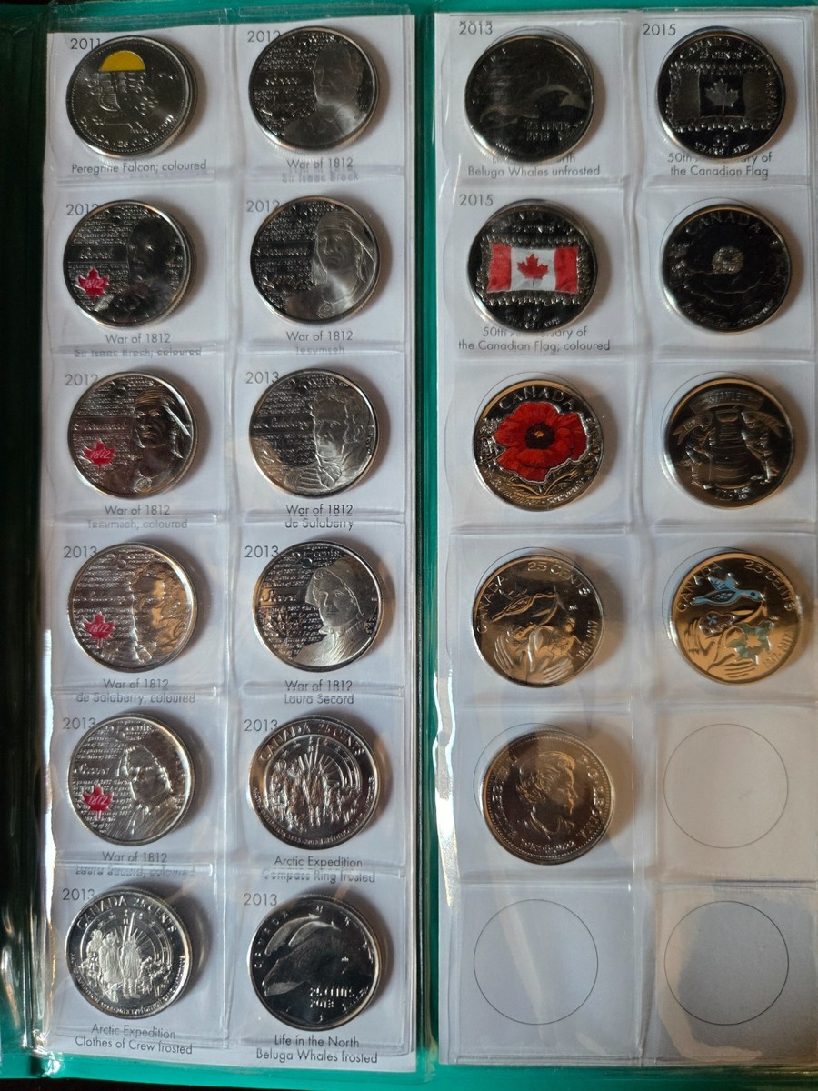 25ドル　クウォーター　コレクションブック 1967-2023 25 Cent Commemorative Canada Quarter Set Lighthouse Coin