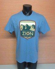 Utah Zion National Park 1909 Blue Short Sleeve T-Shirt Adult Size Large USA
