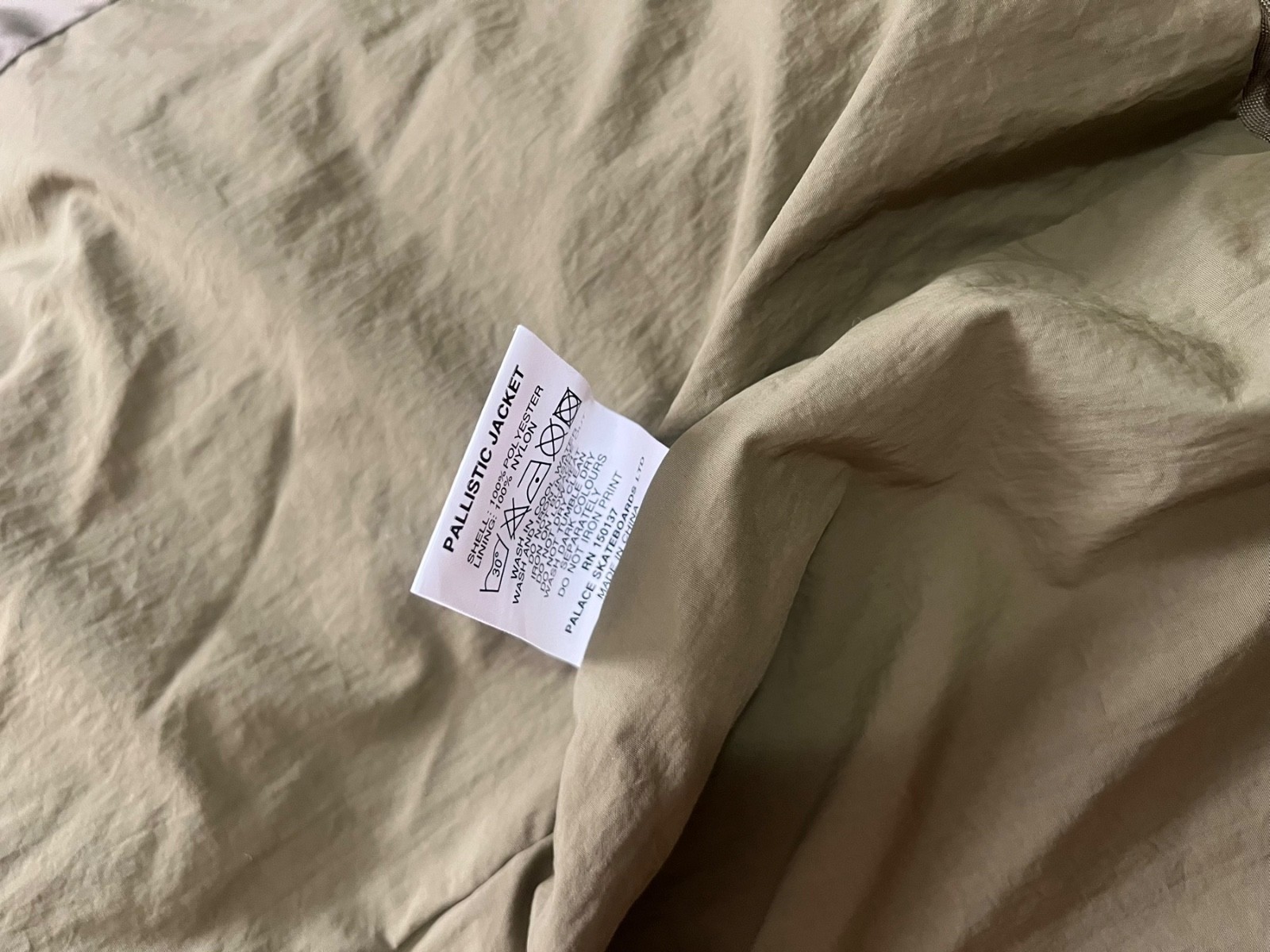 Palace Skateboards Pallistic Jacket Size M in Green Olive image 7