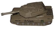 FRANK SCHWINDEL signed (CHICAGO CUBS) FRANK THE TANK toy tank PSA/DNA 3T74227