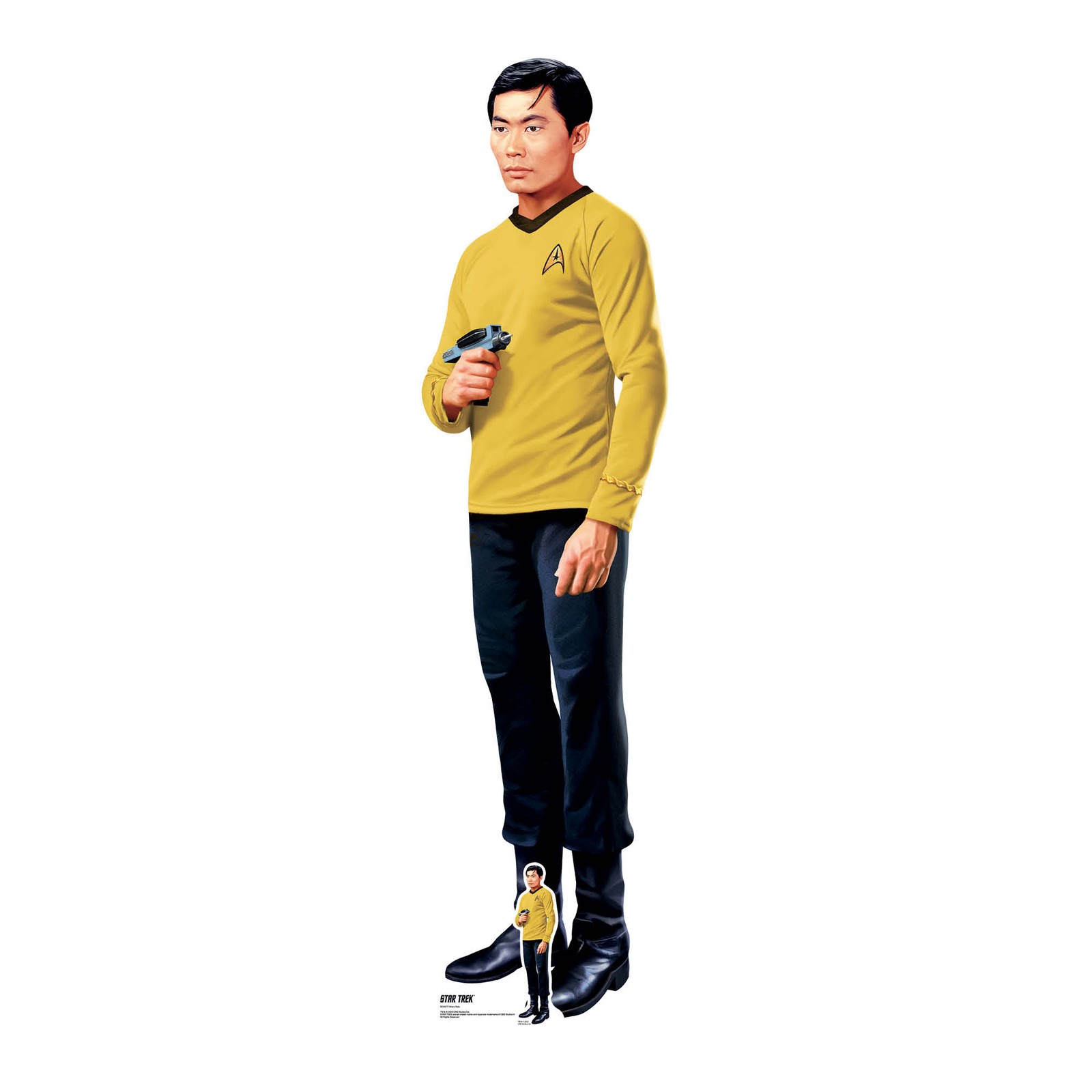 Hikaru Sulu Star Trek Lifesize Cardboard Cutout with Free Mini Standee