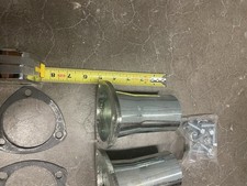 2.5 Header Collector Exhaust 3 Bolt Ceramic Coated W Hardware New Pair Headman 2.5 Header Collector Exhaust 3 Bolt Ceramic Coated W Hardware New Pair Headman