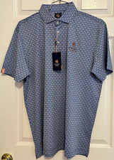 Donald Ross "Sport" Fit Polo. Large, "Norm" Royal Multi, New with Tags