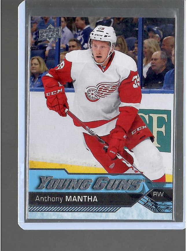 2016-17 Upper Deck Series 1 Young Guns Anthony Mantha YG RC Card# 213