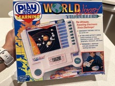 PlayTech Learning World Wizard Traveller Electronic Trivia Challenge with Activ  