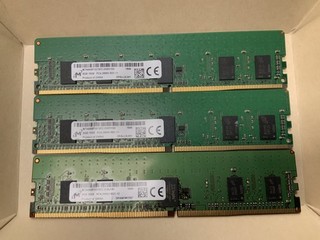 Lot of 3 Micron 8GB 1Rx8 PC4 2666V DDR4 ECC Registered RDIMM Server RAM