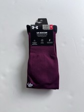 UA Under Armour SOCCER CUSHIONED OVER-The-CALF ARCH SUPPORT SOCKS 7-8.5 M