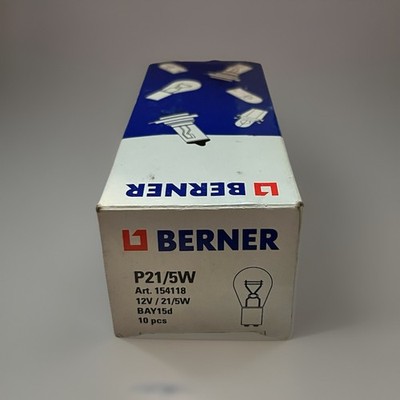 Berner Kugelbirnen1 P21/5W Art. 154118 12V  10 Stück Neu