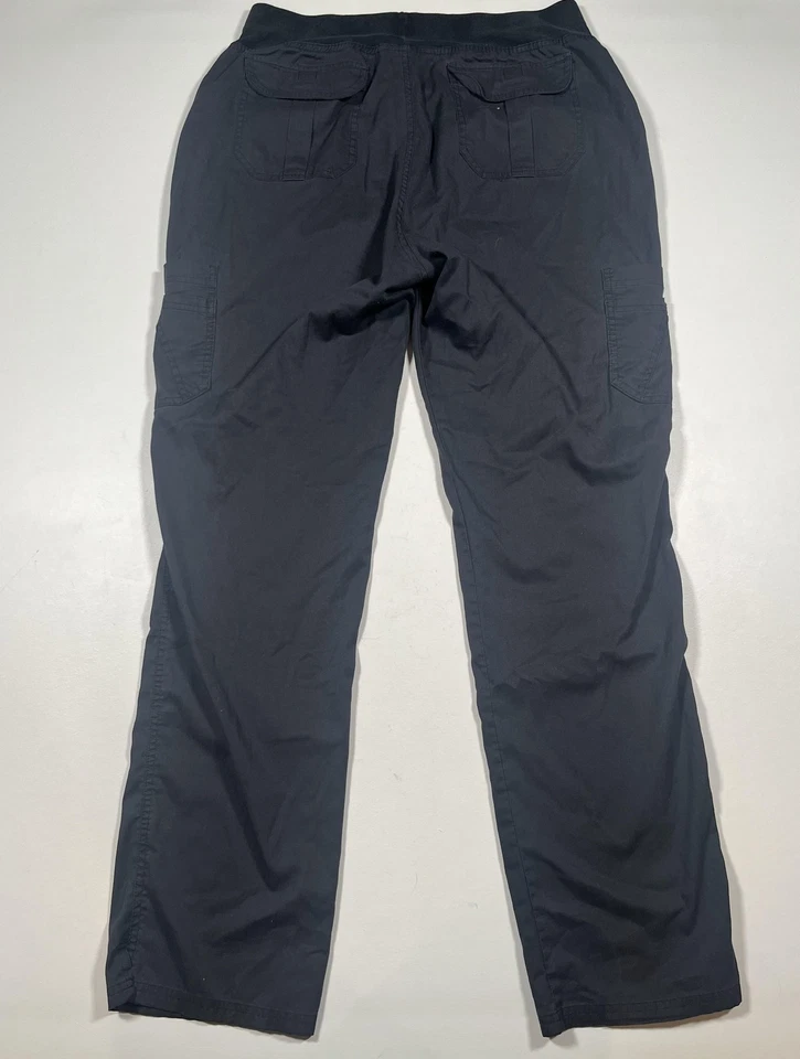 Pantalones elásticos Butter-Soft XLT negros exfoliantes cargo cintura elástica 15850SR Foto 2 de 4