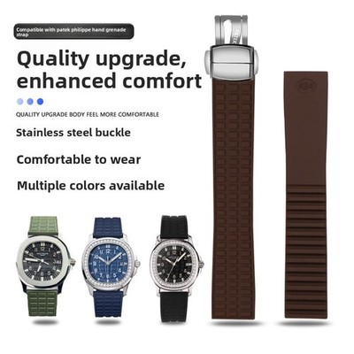 For Patek Philippe Aquanaut 5067/5072 High End Silicone Watch Band Strap 18 19mm