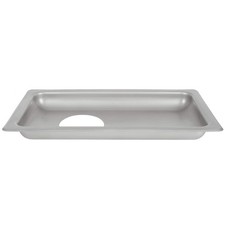 Hobart Stainless Steel Rectangular Feed Pan with Funnel-Shaped Opening