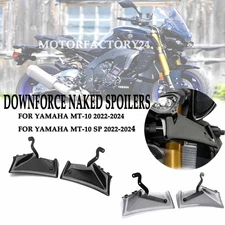 Front Downforce Naked Spoilers Fairing Cover Kit For Yamaha MT-10 / MT-10 SP 24