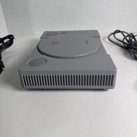 Sony PlayStation 1 Console Bundle, 1 Controllers, 5 Games, Tested, AV Cord