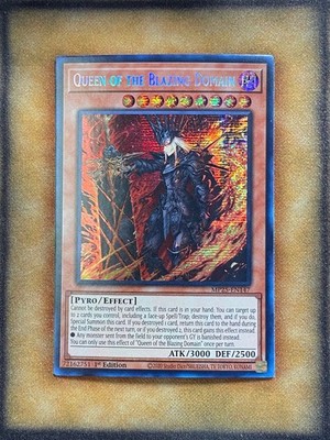 Yugioh Queen of the Blazing Domain MP25-EN147 Secret Rare 1st Ed NM