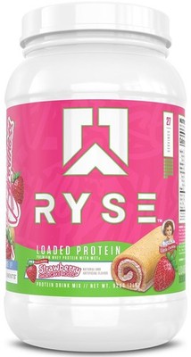 RYSE Loaded Protein Powder - Little Debbie Strawberry Shortcake Rolls - 25g W...