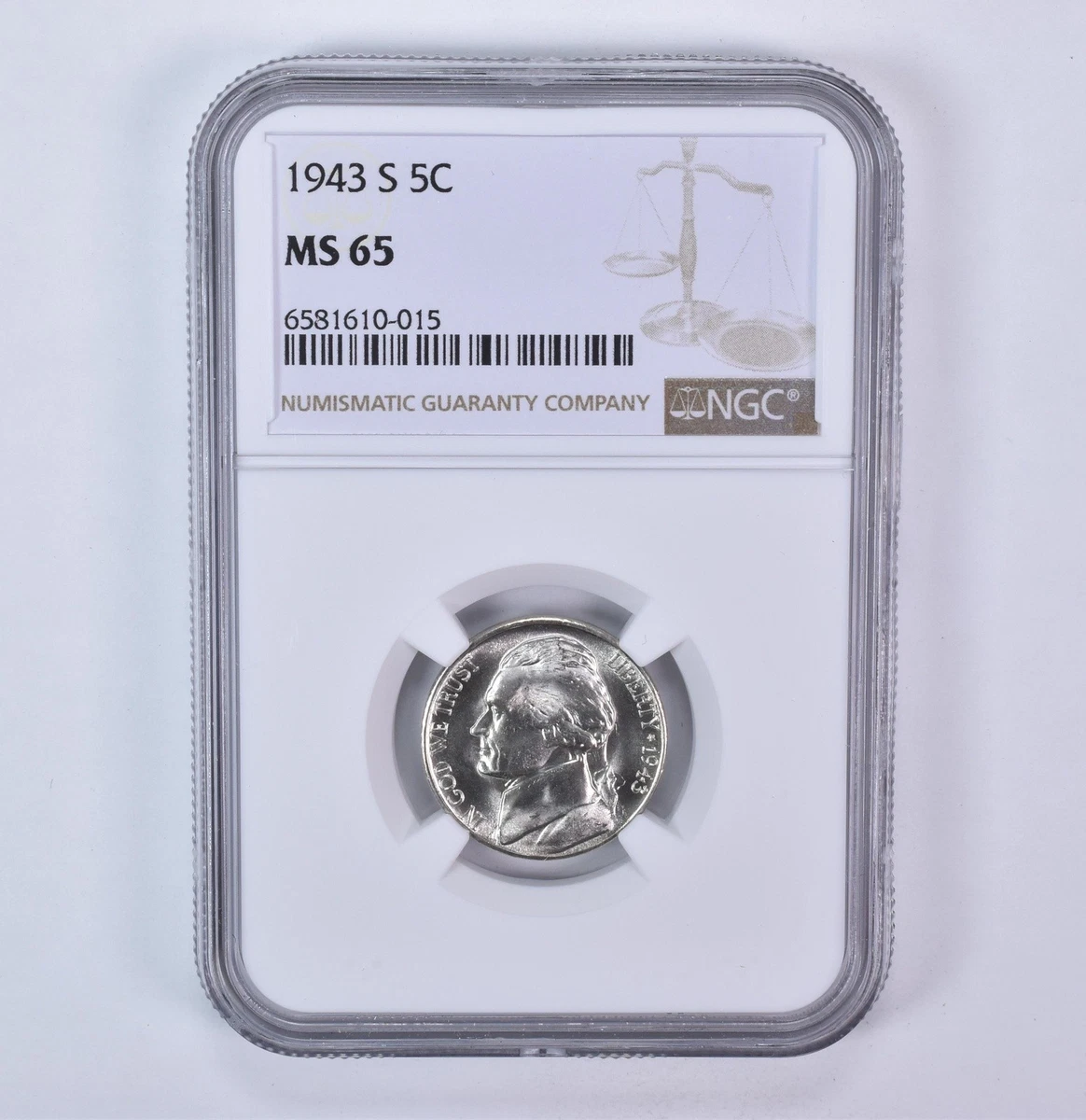 1945年 デンマーク 2クローネ銀貨　NGC MS64 高鑑定 Grade MS 65 NGC 1943 Year US Jefferson Nickels (1938-Now) for sale